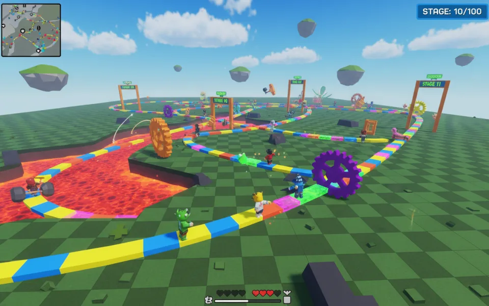 15-stage obby built with Picoo in Roblox Studio
