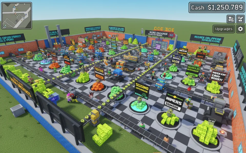 Tycoon dropper built with Picoo in Roblox Studio